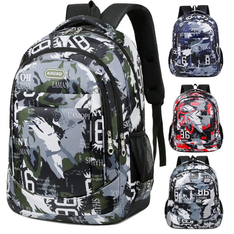 Waterproof Children camouflage School Bags For Girls Boys Kids Rucksack Orthopedic Backpack Schoolbag Primary School Back pack M