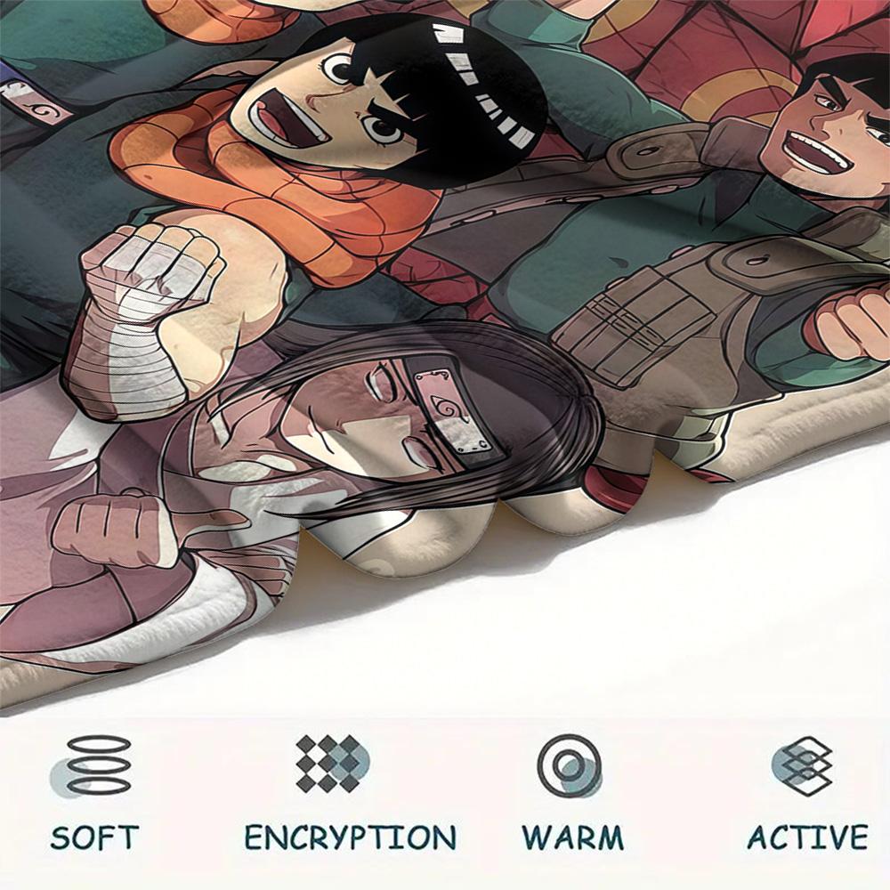 1PC Naruto Patterned Flannel Blanket Suitable For All Seasons For Home Decor Warmth And Comfort Gifts Holiday Present