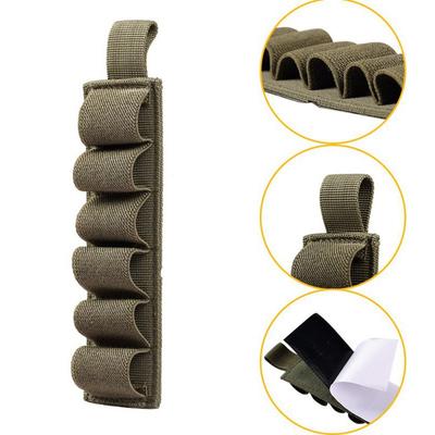 Hunting Loop 6 Rounds Shell Holder Shotshell Insert Card Strip with Adhesive Back for 12 Gauge