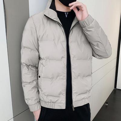 Men's Fashion Down Jacket 2023 Winter Casual Stand Collar Short Men's White Duck Down Jacket