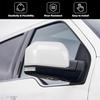 2pcs Replacement Mirror Covers Cap Painted White Fits 2015-2020 Ford F150 F-150