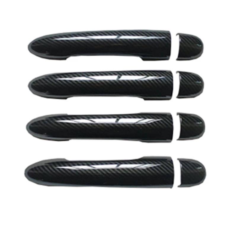 Door Handle Cover Trim Plastic Imitation Carbon Fiber for Renault Scenic 2 Ii MK2 Car Styling Accessories