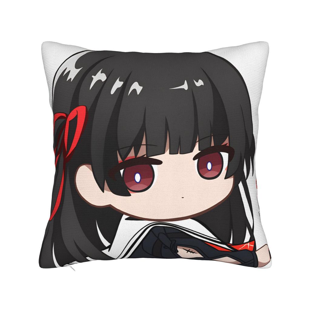 Pillow Cover Chisa Wuthering Wave  Kawaii Pillow Case For Living Room Sofa Pillowcases