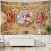 Carved Mural Tapestry Wall Hanging Retro Bohemian Printed Polyester Sleeping Mat Bedroom Decorative Background Cloth