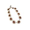 Retro Rhinestone Floral Necklace Set - Elegant European & American Style