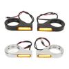 39-41MM Motorcycle ATV Front Fork Turning Signal Indicator Lights Amber Lighting Daytime Running Lamp for Honda Kawasaki Suzuki