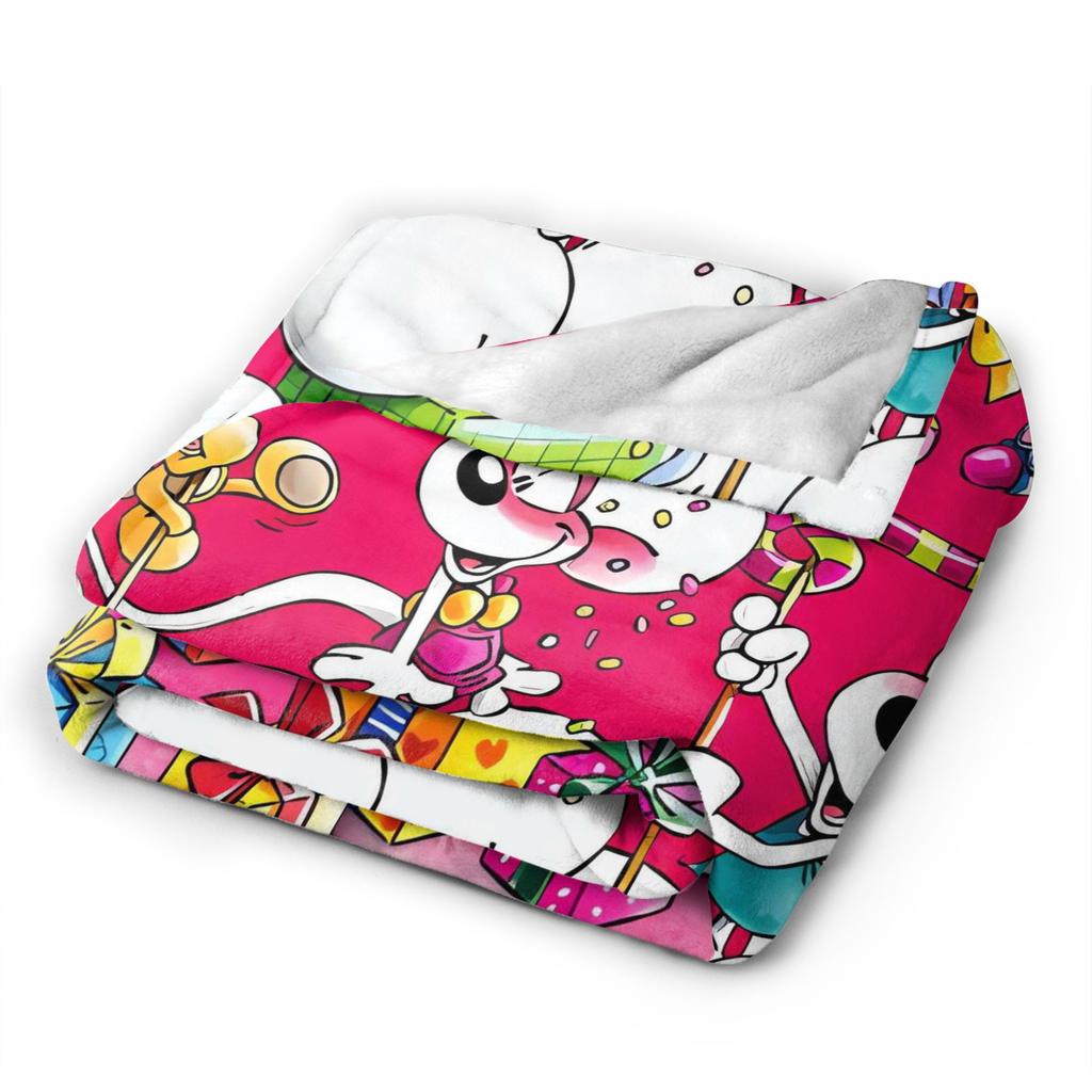 Diddl Happy Birthday Blanket Quality Super Warm  Throw Blanket Winter Child Outdoor Novelty Bedspread