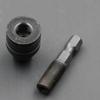 Convenient and Efficient Hex Shank Drill Bit Tool Adapter Black/Silver