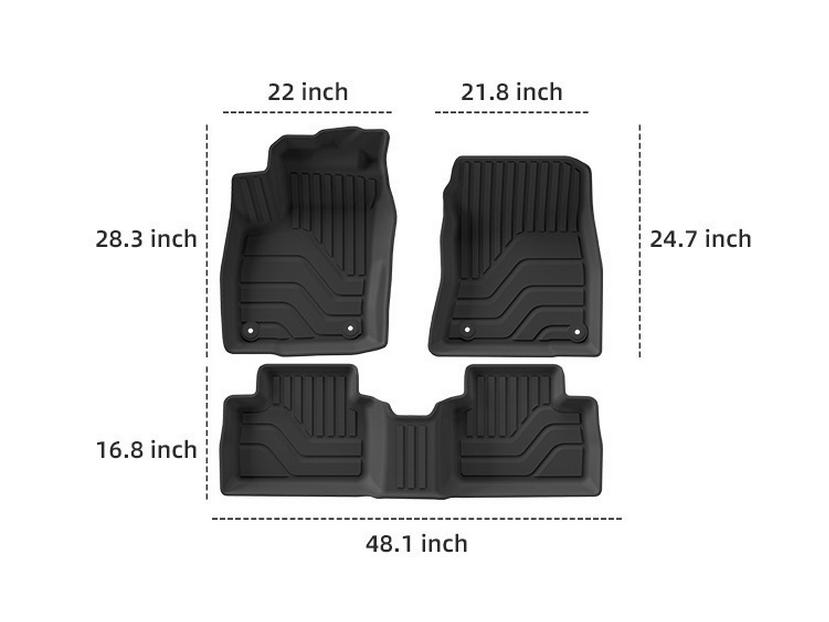 Nissan Kicks Floor Mats: TPE Vehicle-Specific Mats for Trunk and Interior - Fits 25 Models, Cross-Border Compatible.