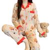Style Party Butter Bear Pajamas Women'S Autumn Long-Sleeved Cloud Cotton Sweet Casual Loungewear Set
