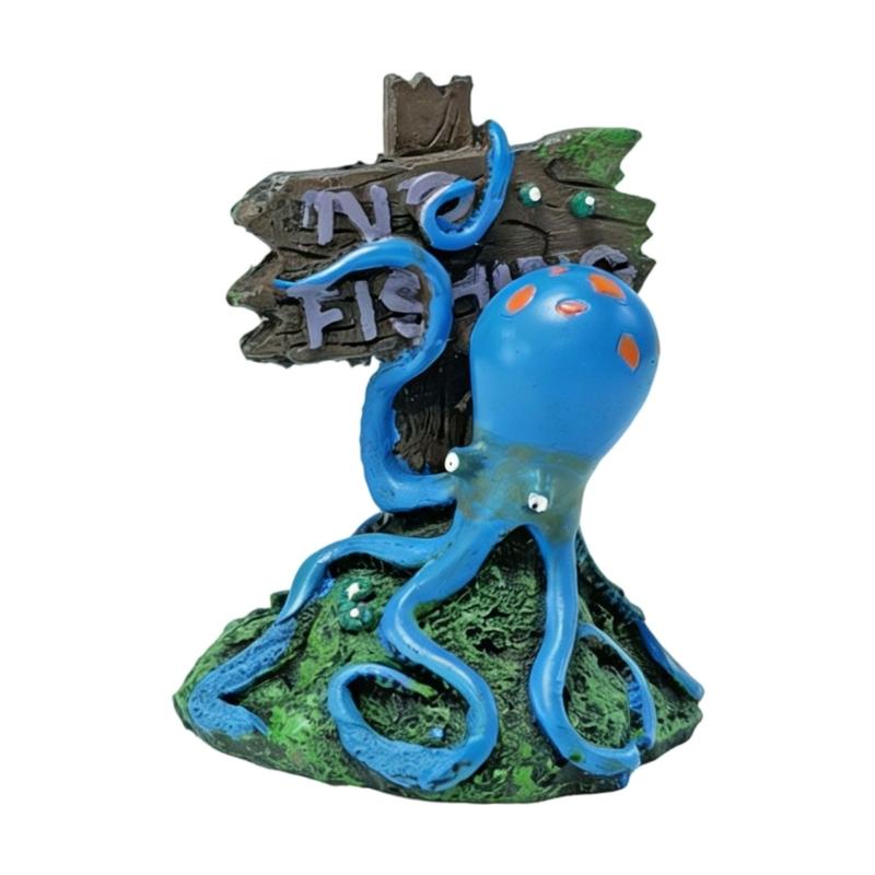 Retro Resins Sculpture Aquarium Ornament for Fish Shrimp Hiding Breeding Fish Tanks Aesthetic Landscape Decoration Gift