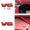 Car Accessories Metal Grille Emblem Rear Trunk Body V6 Badge Sticker For Mazda Ford Toyota Honda Suzuki JEEP Chevrolet SUV