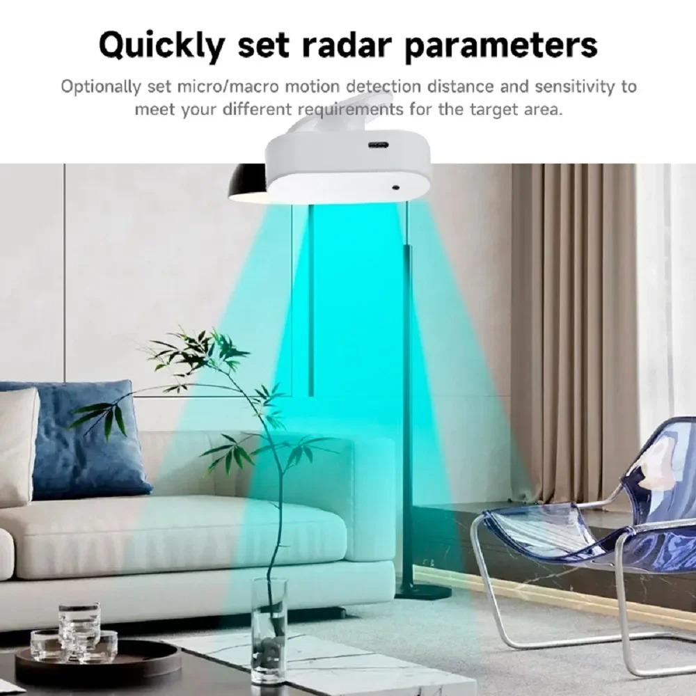 Tuya WiFi Zigbee Human Presence Detector Smart Human Body PIR Sensor 24G Radar Detector Motion Sensors Support Smart Life