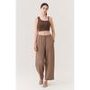 Calça Cargo de Cintura Elástica Wide Fit Htwpn5k15t