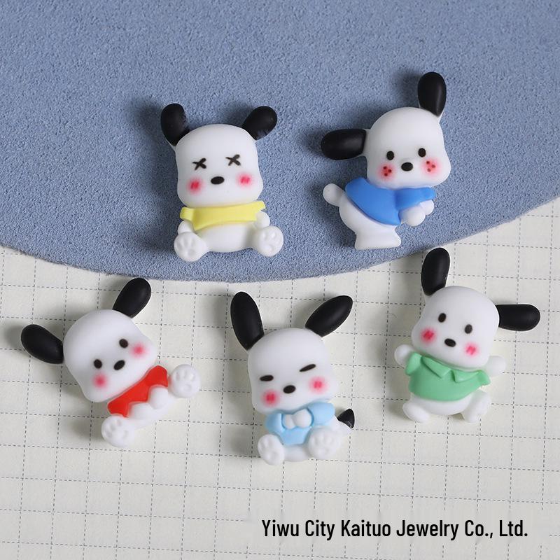 Pacha Dog Cartoon Resin DIY Accessories: Phone Case, Hair Clip, Water Cup Pendant, Decorative Sticker Material.