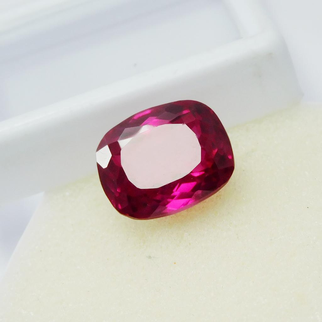Natural Pink Ruby Loose Gemstone 15.3 Ct Cushion Cut for Ring for Jewelry Making and Gem Collections