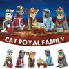 6Pcs Cat Nativity Figurines Set, Resin Kitten Christmas Decor, Cute Cat Themed Nativity Scene Ornaments, Funny Holiday Home Decor Gift