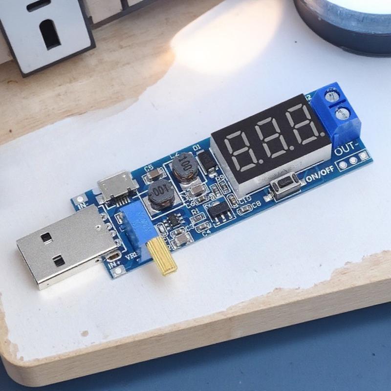 

DC-DC Adjustable Boost Buck Converter USB Power Supply Module 5V to 3.3V 9V 12V 24V Step Up Down Converter