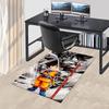 1pc Dragon Ball Z Goku Chair Mat - Anime Cartoon Design Office Desk Pad, Non-Slip Rug for Home Decor, Gaming Room, Seasonal Gift.U083