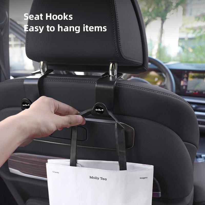 2Pcs Car Hook Interior Items Seat Back Storage Bracket Valve For KIA K5 K9 Sorento Ceed Sportage Carnival Stinger Forte Cadenza sdvc80