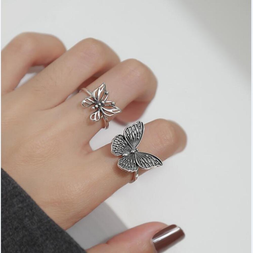 Skull Bat Spider Ring Set Dark Gothic Retro Exaggerated Finger Ring 23-piece Set