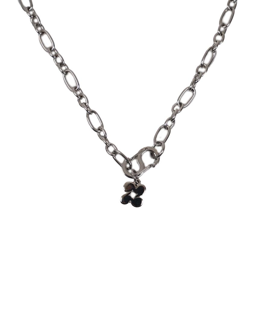 High School Disco Front Clasp Logo Bold Chain Necklace
