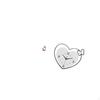 Abstract Heart Resin Figurine Sculpture Creative Clock Ornament for Bedroom Office Shop Bookshelf