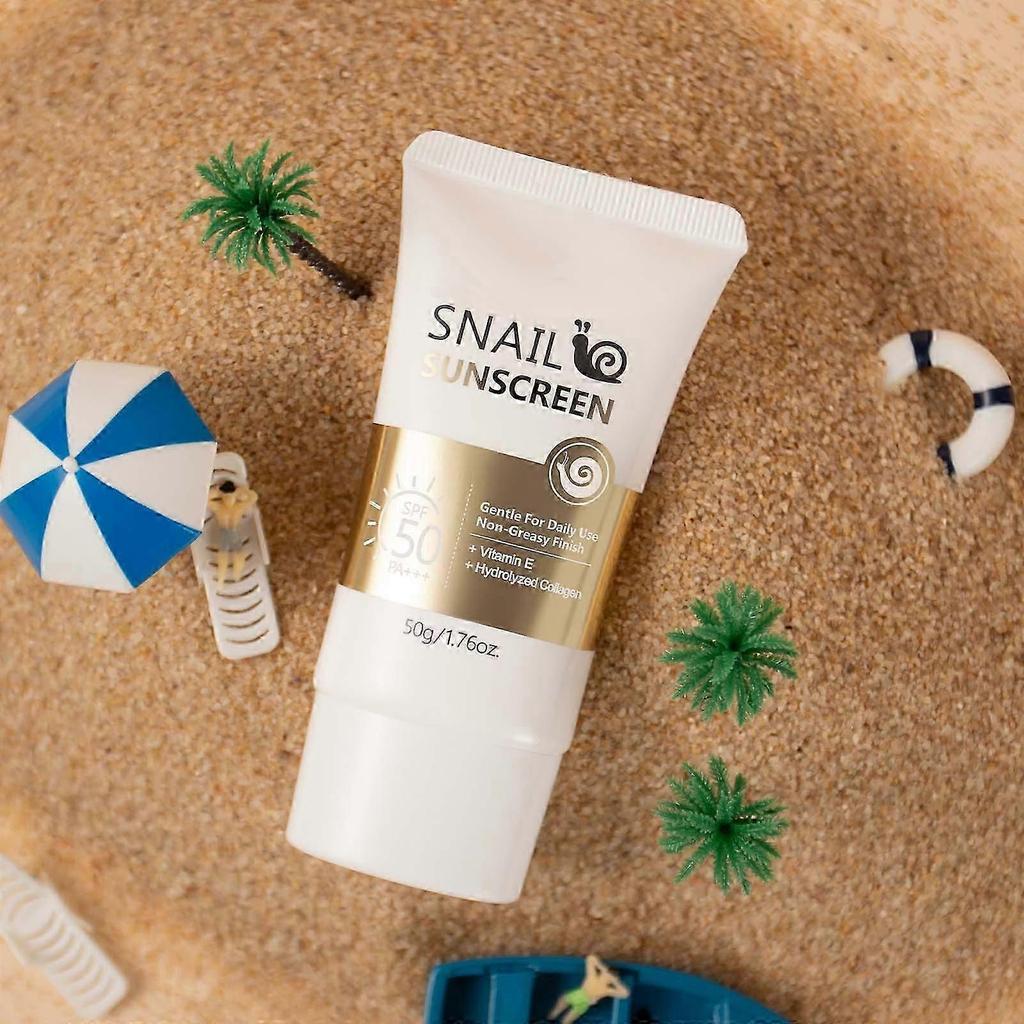 Snail Hydrating Sunscreen Moisturizing Clear Sunscreen Lotion Protection Sunscreen 50g PU3459