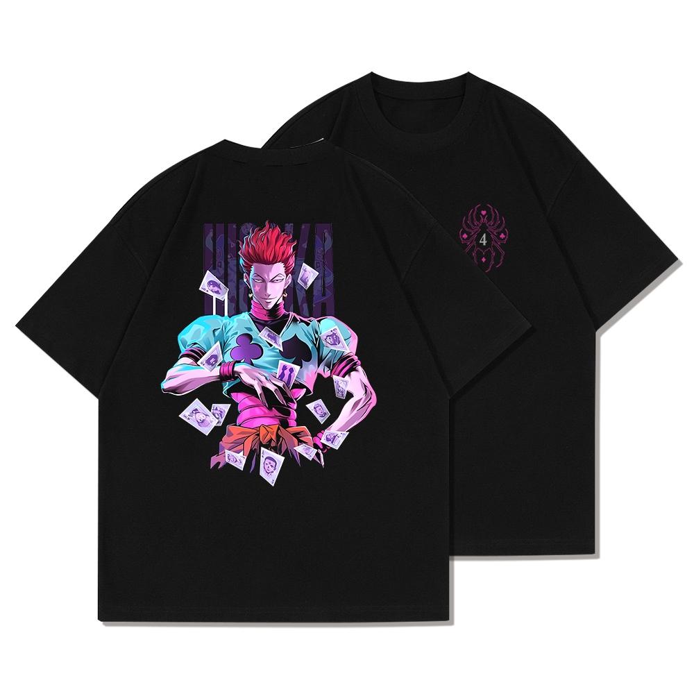 

Japanese Anime HUNTERHUNTER Killua Graphic Clothing Unisexs Womens Summer Tshirts Harajuku Y2K Oversized Shirts Cotton Tops L