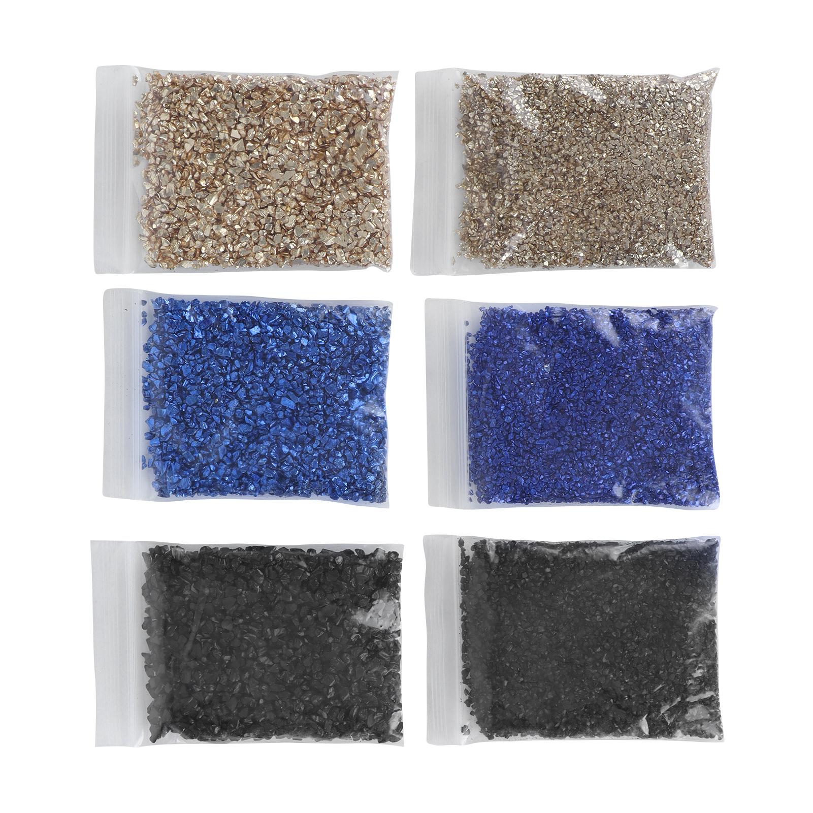 

Нерегулярные стеклянные чипсы Дроблёное стекло Наполнитель для форм Глиттер для нейл-арта, поделок, наполнитель для ваз, DIY-декор