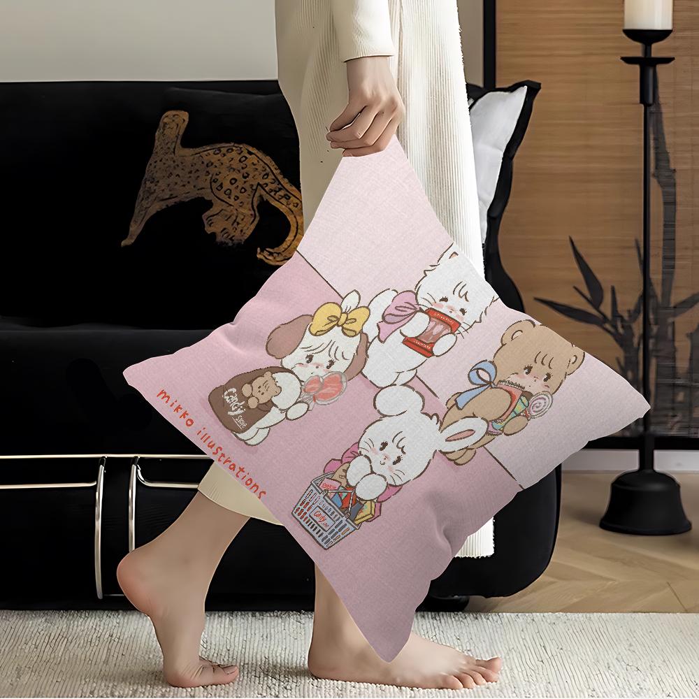 Mikko Anime Pillow Cover Design Cushion Cover Decor Holiday Decorati