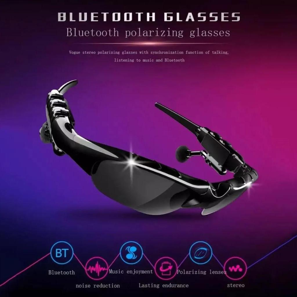 Smarte Bluetooth-Brille mit integrierten Musik-Ohrhörern
