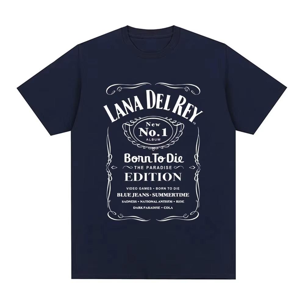 Mens and Womens Fashionable Hiphop Short Sleeved Summer Cotton Casual Soft Tshirt Street Wear Singer Lana Del Rey Tshirt