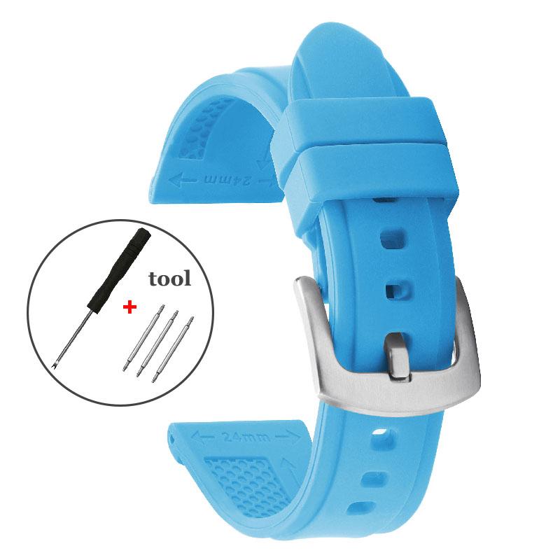 Premium Silicone Wristbands 22mm 24mm 26mm Watch Strap for Paneria Rubber Watchband Waterproof Sport Watch Accessories for Men