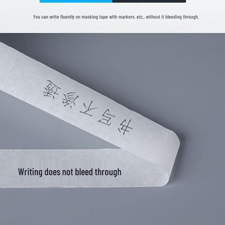 Residue-Free, Writable Washi Tape for Art, Masking, Grout Filling, Decoration, Tearable & Traceless