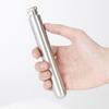 Stainless Steel 1.5 oz Cigar-Shaped Flask - Polished Round Base, Portable Outdoor Style
