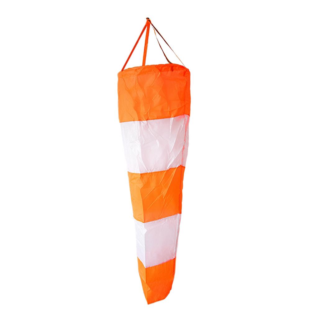 Outdoor Windsock Bag Wind Plane Waterproof Wind Sock Airport Windsock for Windspinners Outdoor Metal Meteorology 80cmLength