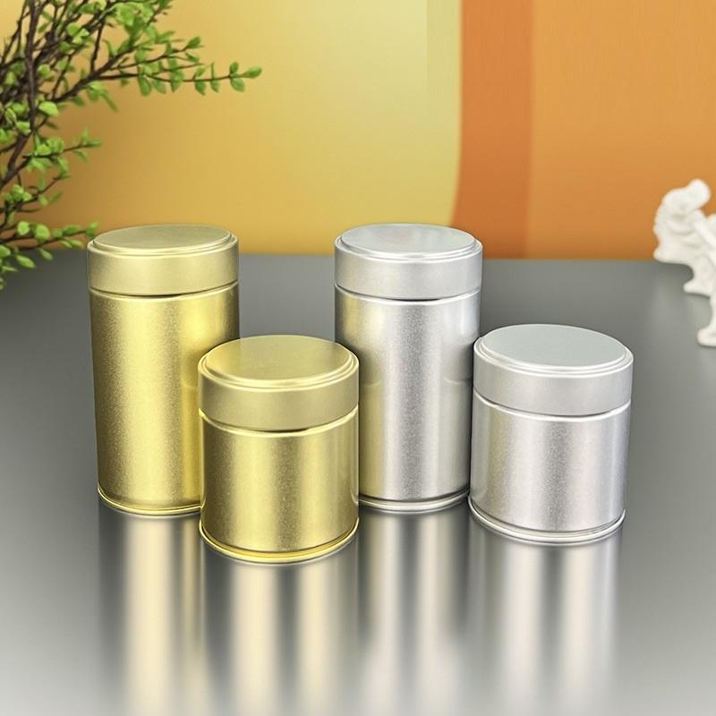 Airtight Tinplate Tea Canister Storage Container For Leaf Tea Bags Matcha Powder Sealed Pantry Organizer Kitchen Tea