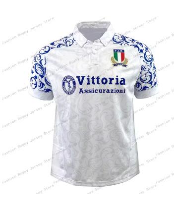 2024_25 Hot Italian Rugby Jersey Costume Players Boys Training Polo Shirt Short Sleeve Top