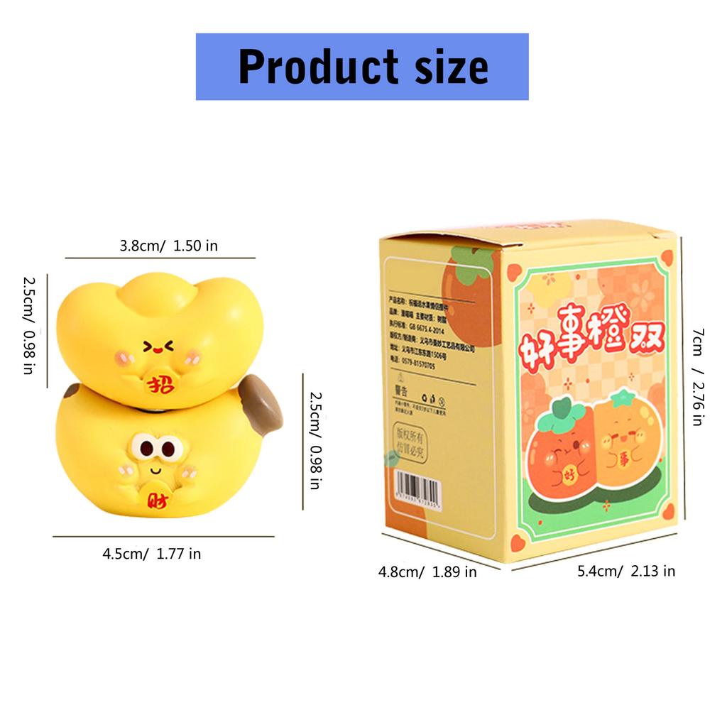 Dekorative Harz-Buchstützen mit Cartoon-Frucht-Design für Zuhause, Büro und Arbeitszimmer