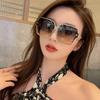 New Fashion Square Frame Sunglasses for Women Luxury Sunglasses UV Protection Large Frame Glasses