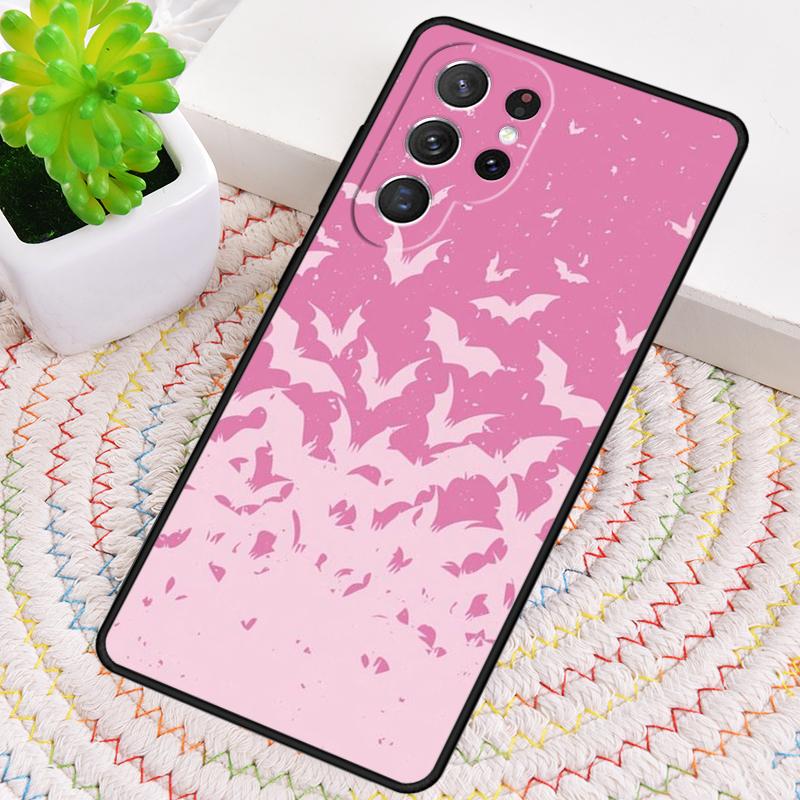 Vampire Bats Full Moon Halloween Soft Phone Case For Samsung Galaxy Note 10 Pro S26 S25 S24 S23 S22 Ultra Plus S21 FE S20 Cover