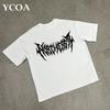 Herren Grafik T-Shirts Kurzarm T-Shirts Tops Oversized Vintage Streetwear Gothic Harajuku Koreanische Mode Sommer Y2k Kleidung