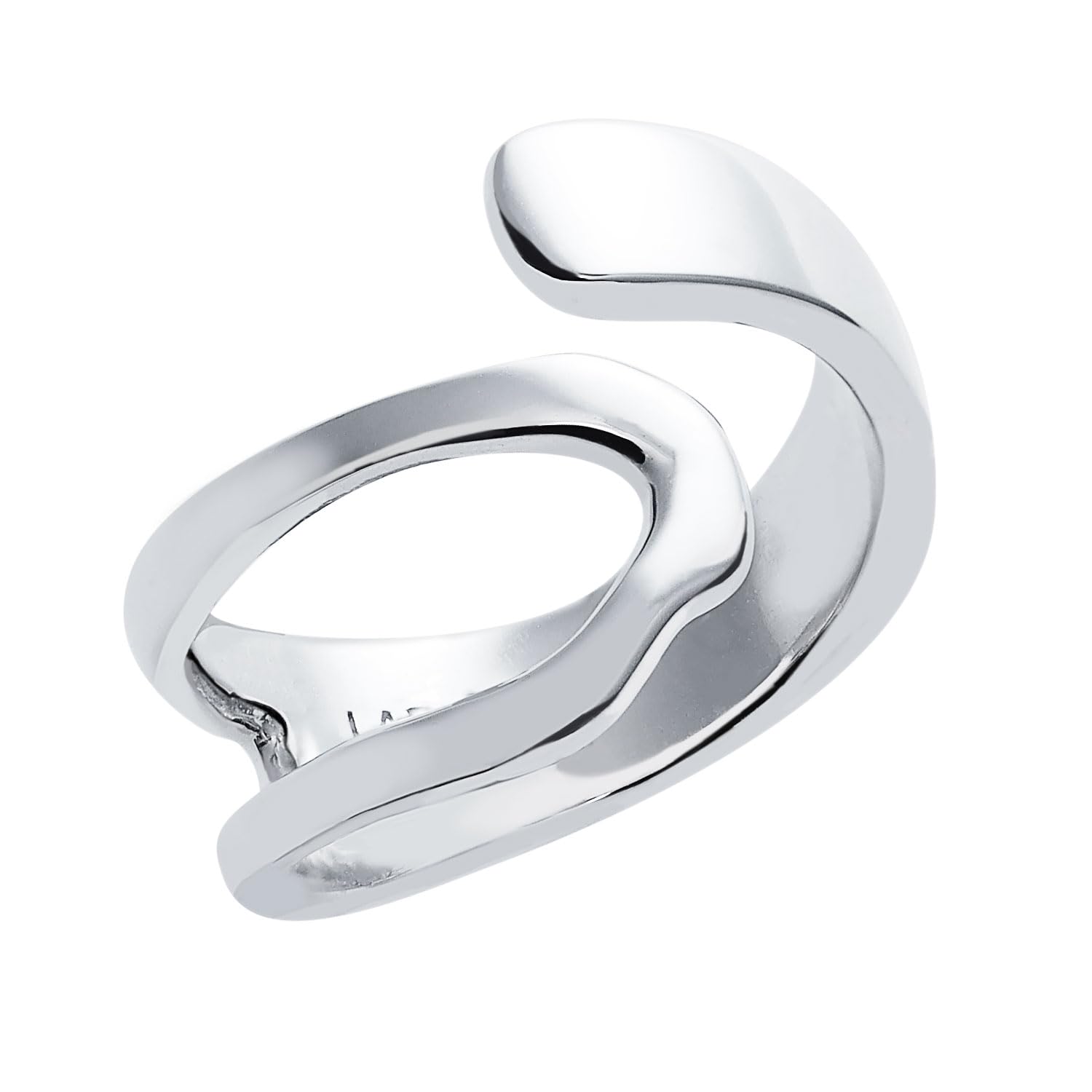 

Lala Christie Pinky Sterling Nuanced Wide Size 7 Women s Ring, Silver, Design, Design,