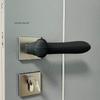 Silicone Door Knob Cover Anti-Collision Protective Glove Wall Protectors Home Accessory with Static Mat for Door Handles