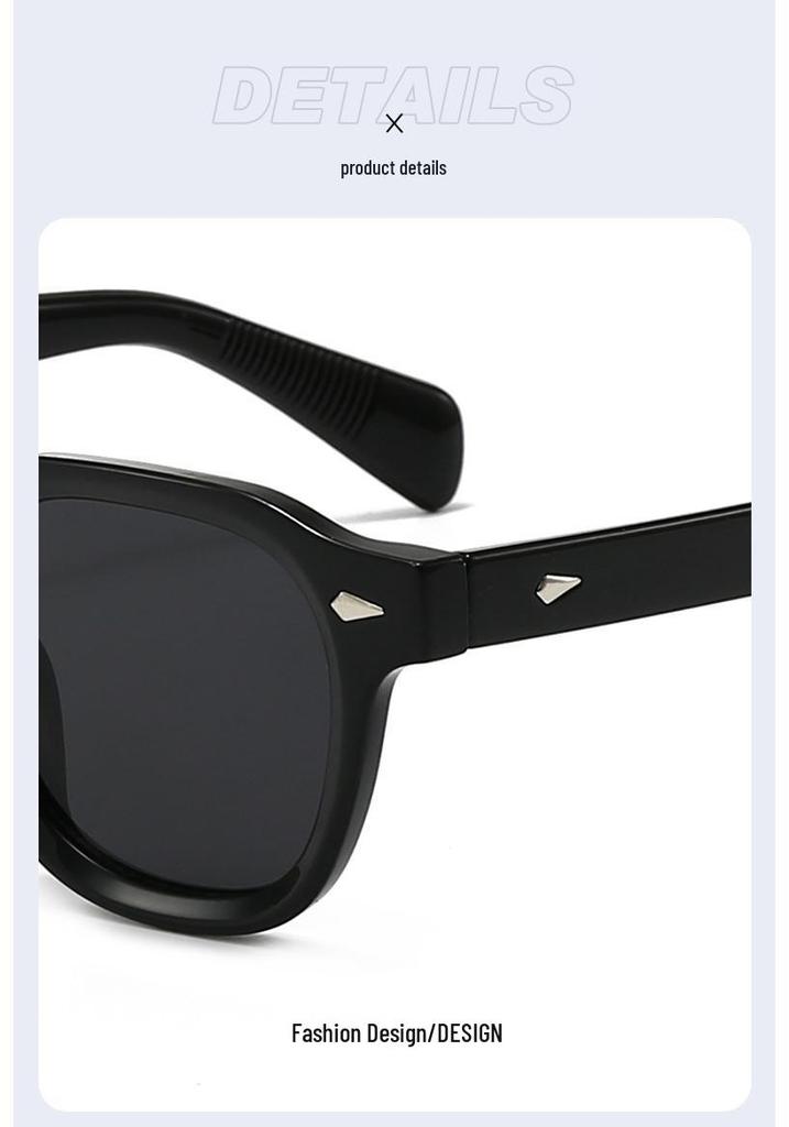 Square Frame Retro Street Style Sunglasses - Trendy Personality Driving Glasses