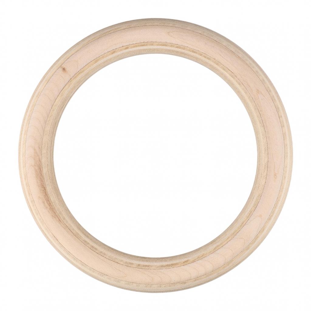 Solid Birch Wooden Gymnastics Rings Pair for Effective Fitness Training
