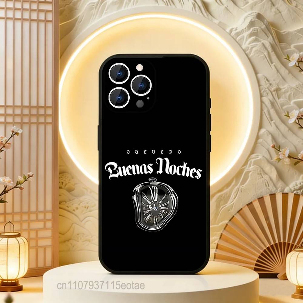 Singer Q-Quevedo BUENAS NOCHES For iPhone 12,16,13,14,15,17,11,Pro,Max,Plus,E,Air,Mini TPU Soft To Skin-friendly Phone Case