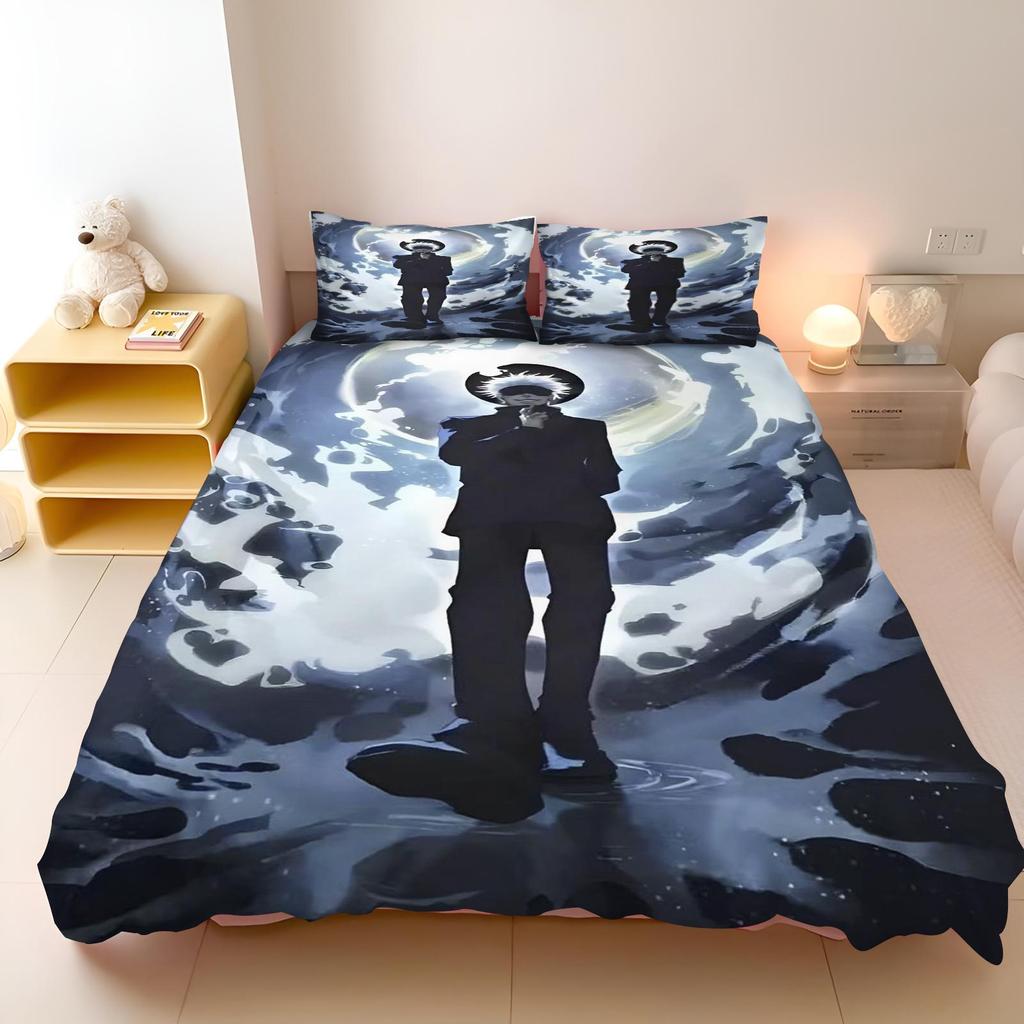 Set da letto Jujutsu Kaisen Famoso anime giapponese Set copripiumino Piumino Biancheria da letto Singolo Matrimoniale King Taglia Singola Dropshipping