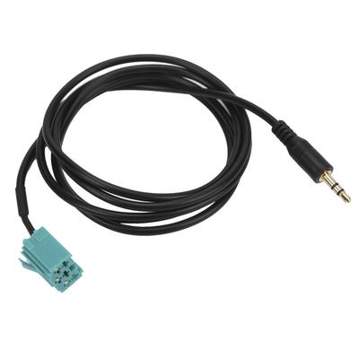 Cabo de áudio do carro Adaptador de entrada estéreo AUX de 3,5 mm adequado para Clio // Espace/Kangoo/Laguna/Scenic/Trafi